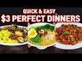 Quick & Easy 3 Dollar Dinners You Can Make at Home! Cheap Meals!