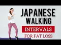 25 Minute Japanese Walking Workout / Low Impact Intervals for Fat Loss &amp; Endurance / Home workout