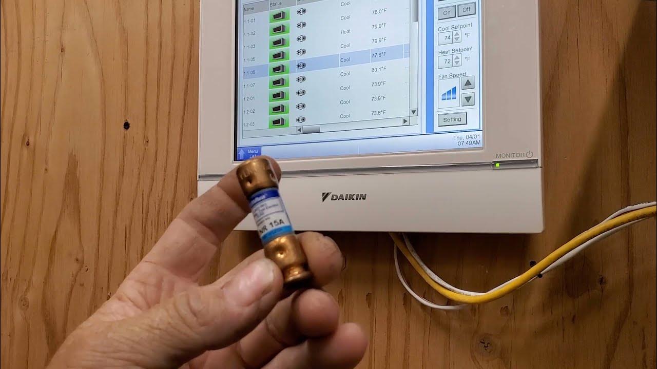 Daikin VRV quirks Random blown fuses for the Fan Coils YouTube
