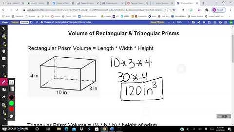 Volume of Rectangular & Triangular Prisms