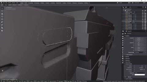 Modeling a Rifle in Blender 2.8 (Timelapse)