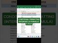 How to use CONDITIONAL FORMATTING in Excel (Interface vs Formula