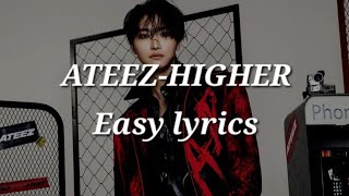 ATEEZ-HIGHER Easy lyrics