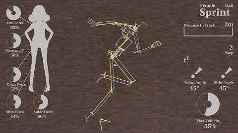 Task 2.1.3 : Biomechanical Simulation of Human Sprinting (work in progress - 1)