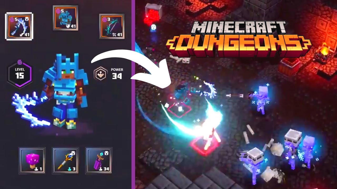 Minecraft Dungeons Soul Build : Soul knife · melee weapon enchantments: