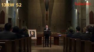 Clay's Speech to Hannah's Funeral | 13RW 2×13