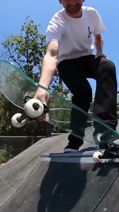 Glass skateboard?! 😳