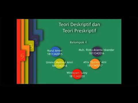 Teori Deskriptif dan Teori Preskriptif - Mata Kuliah ( Belajar dan Pembelajaran) - By Kelompok 4