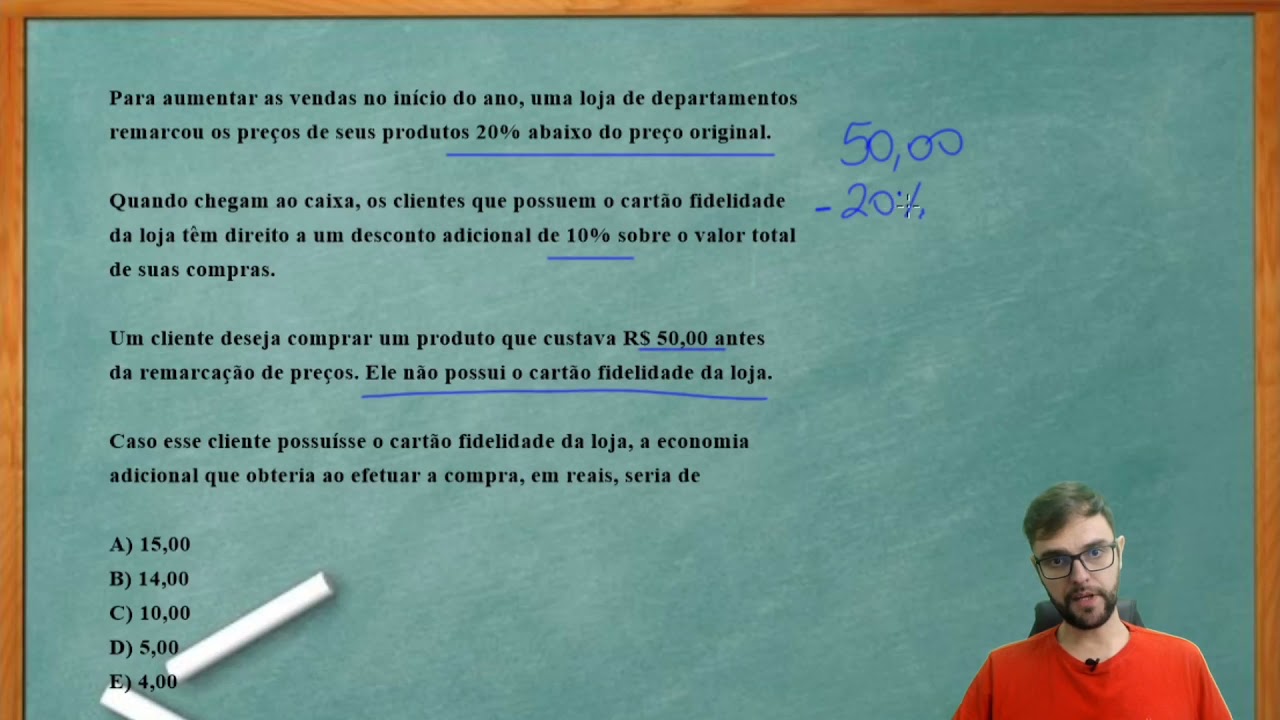 Porcentagem - ENEM - Para aumentar as vendas no início do ano uma