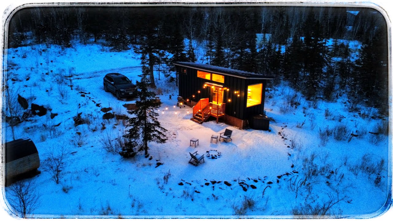 EXTREME COLD at a TINY CABIN overlooking LAKE SUPERIOR