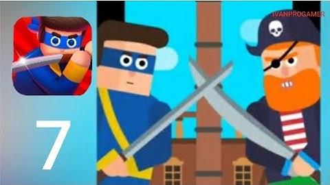 MR NINJA - Gameplay Walkthrough Part 7 - Chapter 7 Pirate Ship (iOS Android)