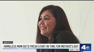 Homeless mom gets a fresh start in time for Mother