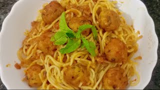 Spegatties with Chicken Meat Balls easy recipe | Tasty Spegatties #viral #recipe #cooking