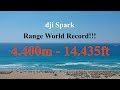 Dji Spark Range World Record 4400 meters - Emergency Landing -  FCC CE and sport+ hack !!