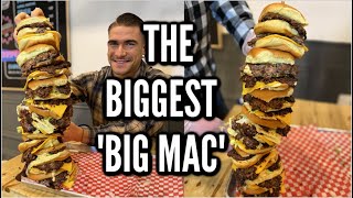 GIANT 'BIG MAC' TOWER BURGER CHALLENGE | Big Burger In Toronto | Man Vs Food