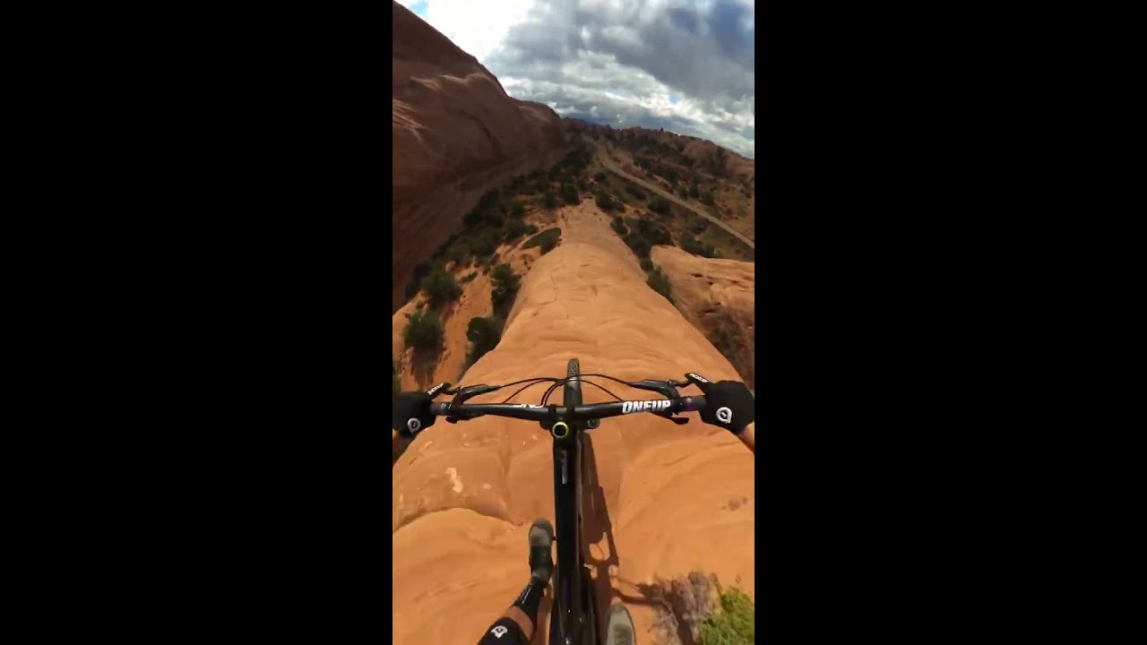 MTBer Rides Down A Cliff With No Climbing Gear