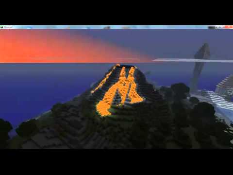 Minecraft - Volcano - YouTube