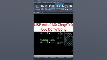 ✅LISP AutoCAD: Cộng/Trừ Cao Độ Tự Động #AutoCAD #LISP #cadtipstricks