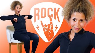 Classic Rock Sitting Dance Workout [Full Body Chair Exercises] screenshot 1