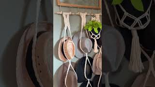 Boho Macrame Hat Holder