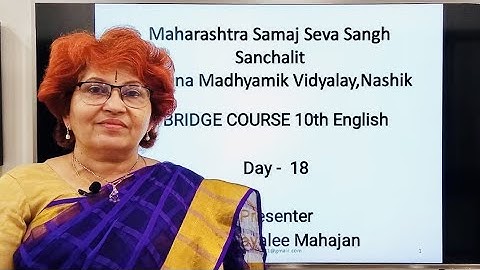 Bridge Course 10th English Day-18 ,18 July 2021