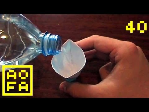 How to make an Origami Drinking Cup ...for all (40)