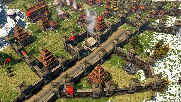 AoE3DE - 2vs2 THE GREAT CHINA WALLS | Multiplayer Gameplay