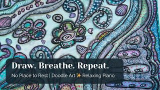 No Place to Rest | Overwhelmed Doodle Pattern Art | Slow Doodle Drawing (No Talking) screenshot 1
