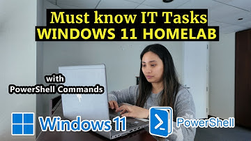 Common IT tasks when setting up a Windows 11 computer with Powershell commands