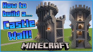 How to build a Castle Wall! | Tutorial | Minecraft