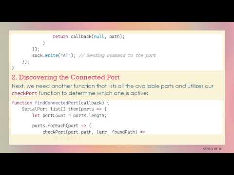 Discovering Serial Port Connections in Node.js