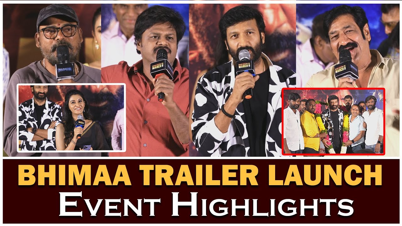 Bhimaa Movie Trailer Launch Event Highlights | Gopichand | Gopichand Bhimaa Trailer | ZIP TV