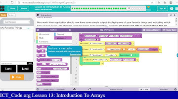 Introduction to Arrays Lesson 13.25 Answers Code.org CS Principles