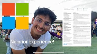 El Resume that got me into Microsoft Explore
