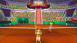 Mario Power Tennis Playthrough - Daisy Moonlight Cup Singles