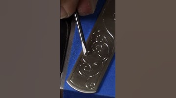 The bones of the piece cut in.Time for the internal elements #customengraving #acanthus #silversmith