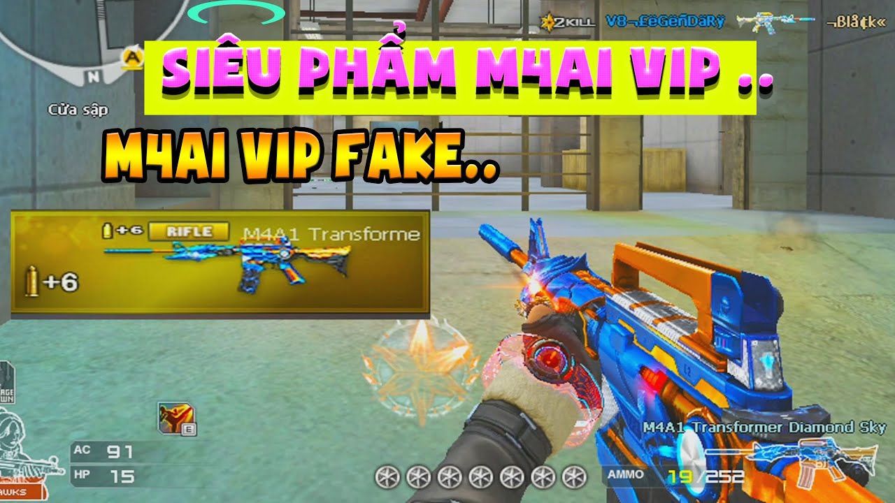 ► Bình luận Đột Kích - M4a1 VIP Diamon Sky - Hàng fake nhưng vẫn chất ..