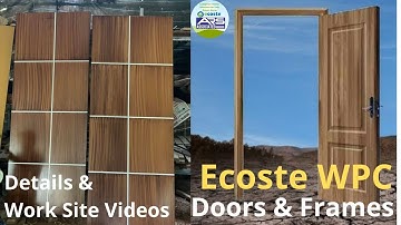 Ecoste WPC Door Frame work site view installation dimension visit waterproof pvc multiwood door  how