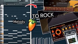 HOW TO MAKE A ROCK SONG FROM A MELODY #flstudio