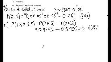 WJEC S1 June 2015 Q6 - Binomial Distribution Solution