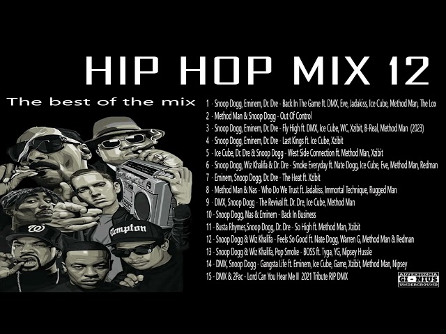 HIP HOP MIX 2023 Snoop Dogg, 2pac , Eminem, Dr. Dre, DMX, Ice Cube, Xzibit, Method Man, 50 cent class=