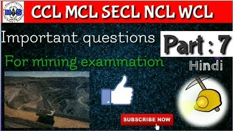 NCL Overman  | mining  sirdar exam question paper hindi ||#miningstudy 2019 secl,ccl,wcl,mcl,Part-7