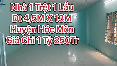🔥Thật nóng nhà 4,5m x 13m 1 trệt 1 lầu xã Xuân Thới Đông huyện Hóc Môn giá 1,25 tỷ