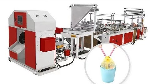 Automatic bag making machine with drawstring design, drawstring bag making machine supplier