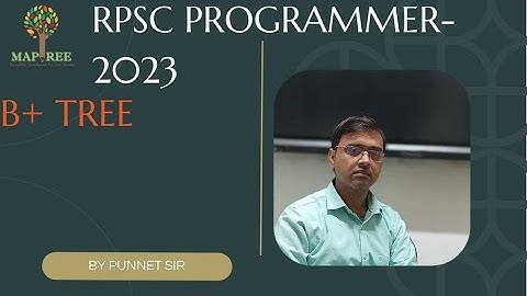 B+ TREE (DBMS)||RPSC PROGRAMMER-2023||BY PUNEET SIR||