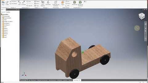 Autodesk Inventor 2019 Wooden Toy Assembly Part 5
