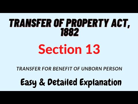 Section 13, Transfer