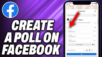 How To Create a poll on Facebook