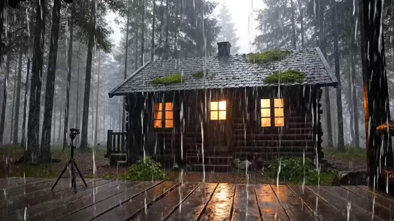 ASMR Torrential Rain for Deep Sleep 10 Hours No Music ???