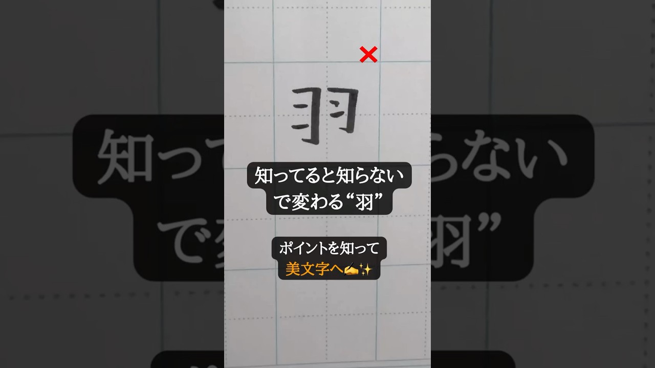 Kanji「羽」＝ wing 🕊️ Fly in your own time #shorts - YouTube